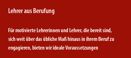 Lehrer aus Berufung